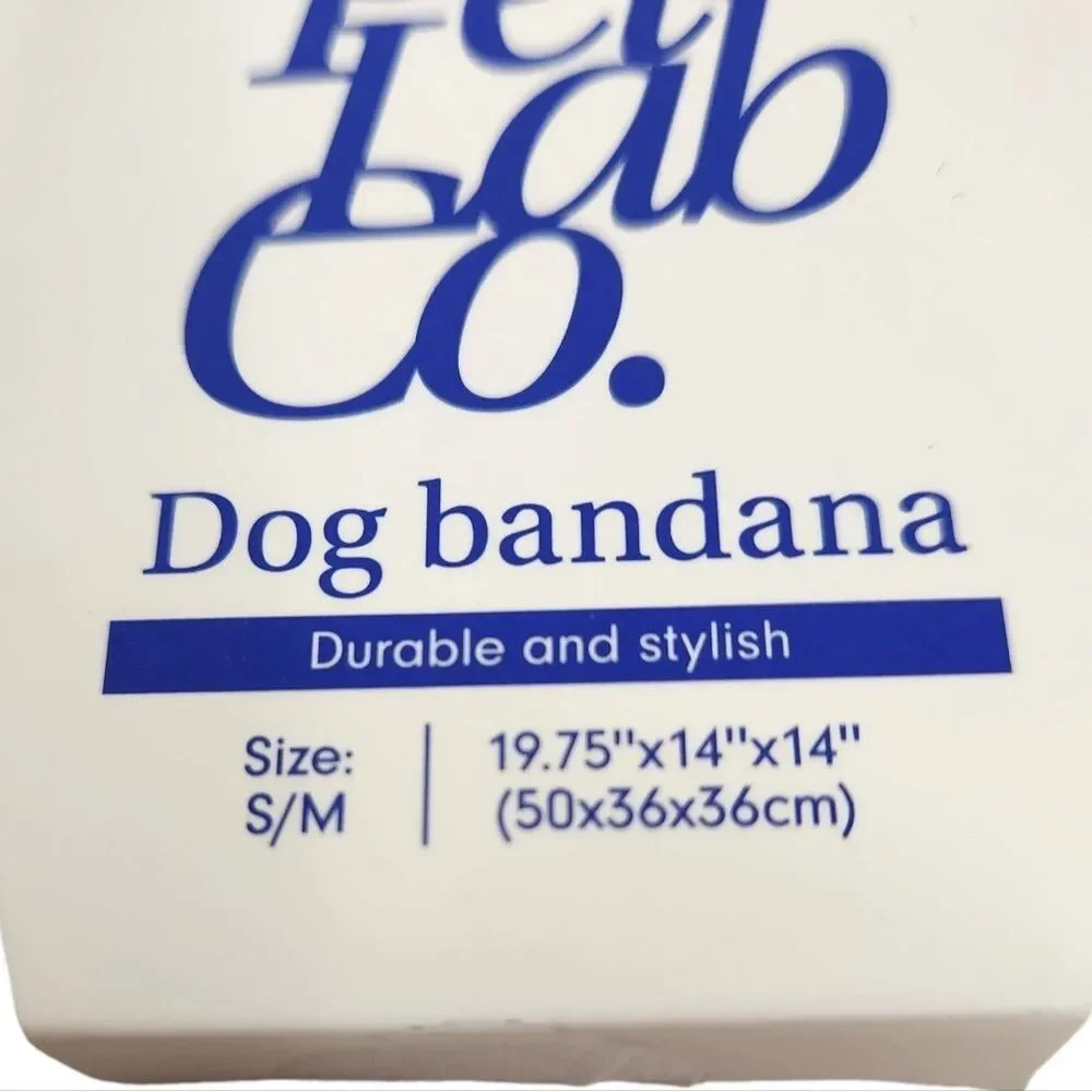 PET LAB CO. Dog Bandana‎ Size S/M Small Medium Red White NEW